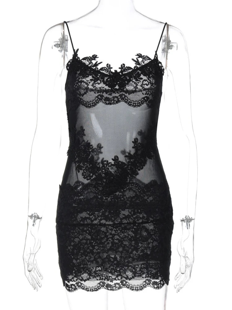 Short Mesh Lace Evening Dresses
