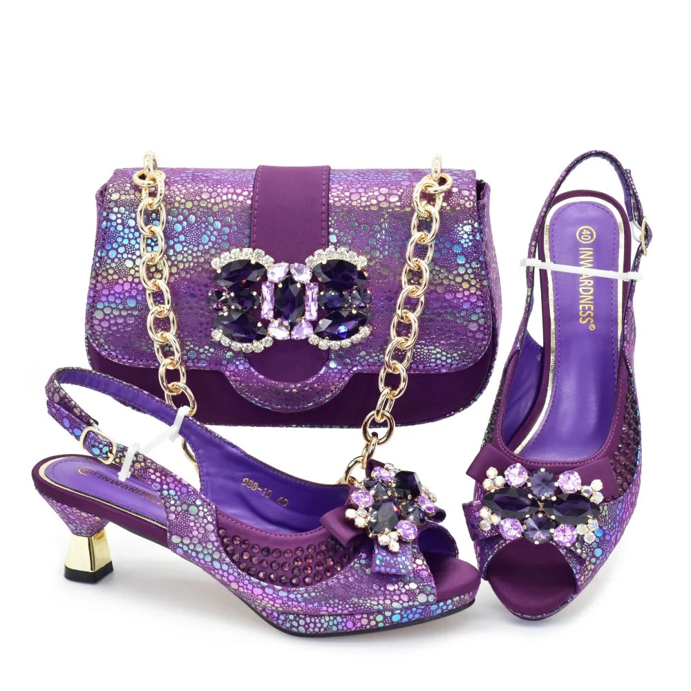 Doershow Shoes with Matching Bag Set
