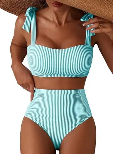 Women Two-piece Halter Vest Swimwear