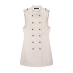 Summer Dress Women's 2026 New Fashion Retro Slim Elegant Women's Mini Dresses Street Chic Youth Travel Dress Summer