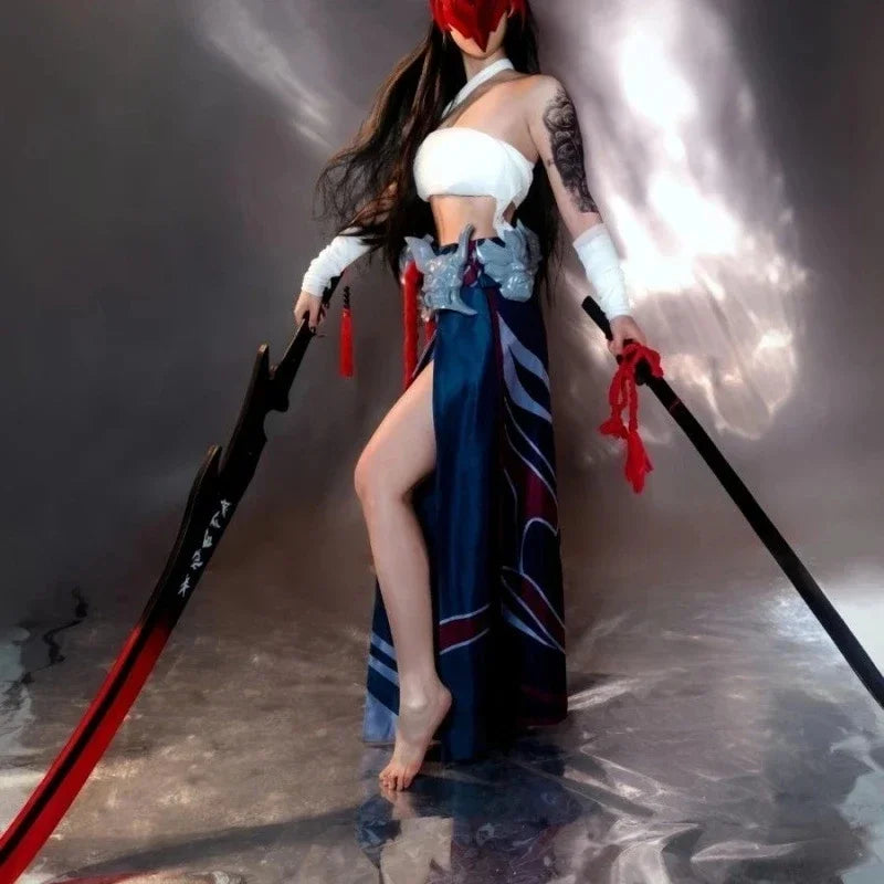Yone Cosplay Costumes Game LoL The Unforgotten Yone Role Play