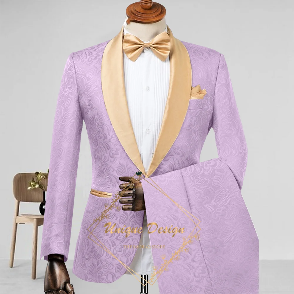 Champagne Men's Suit 2-Piece Set