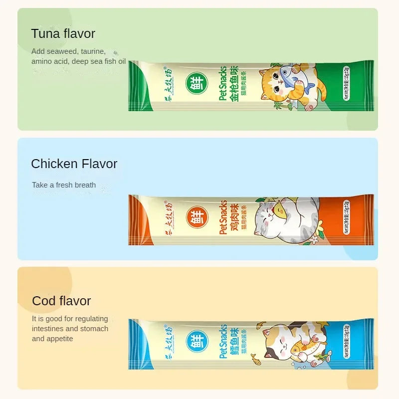 Cat Snacks Cat Wet Food Chicken Tuna Cod fishs