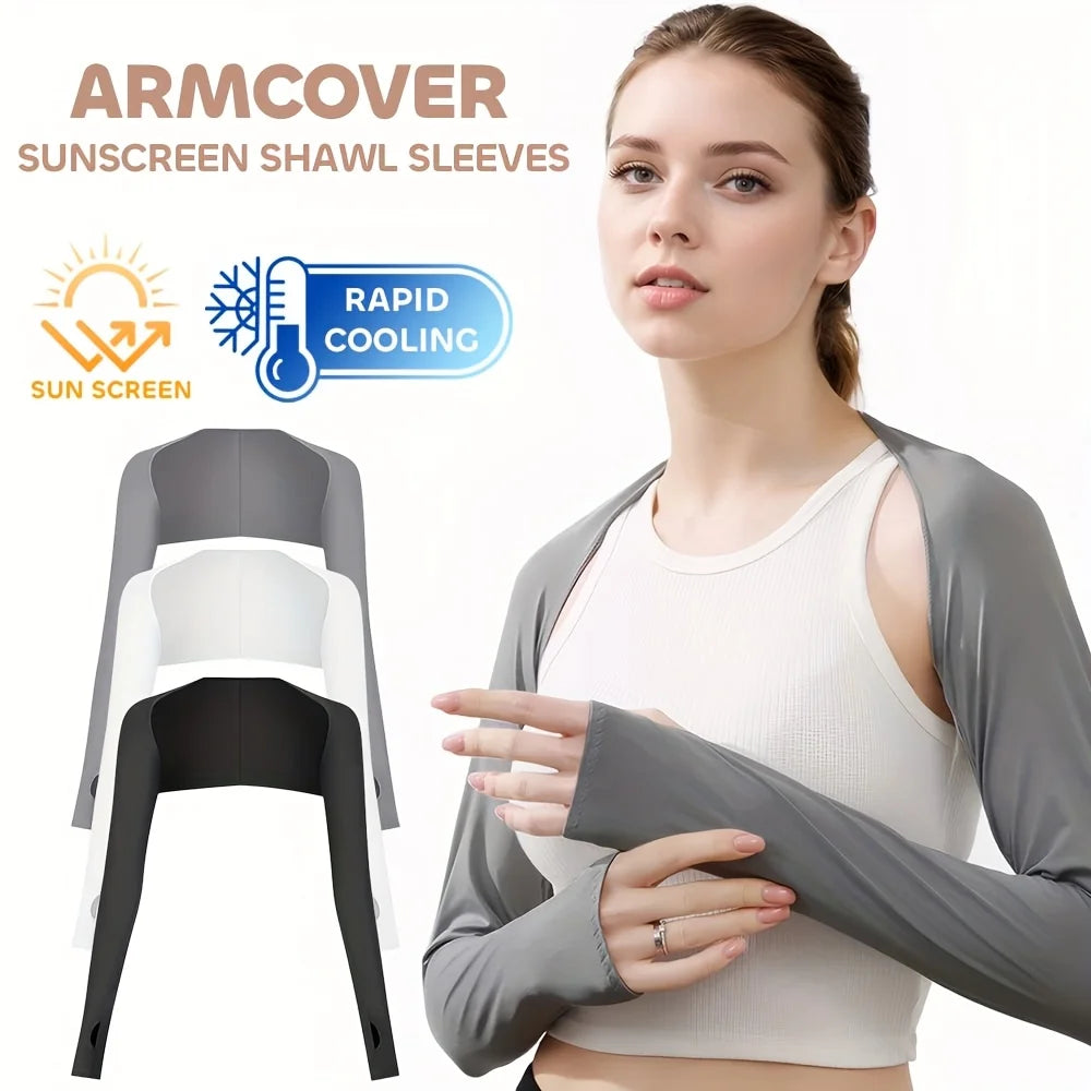 1pc Ice Silk UV Protection Arm Sleeves