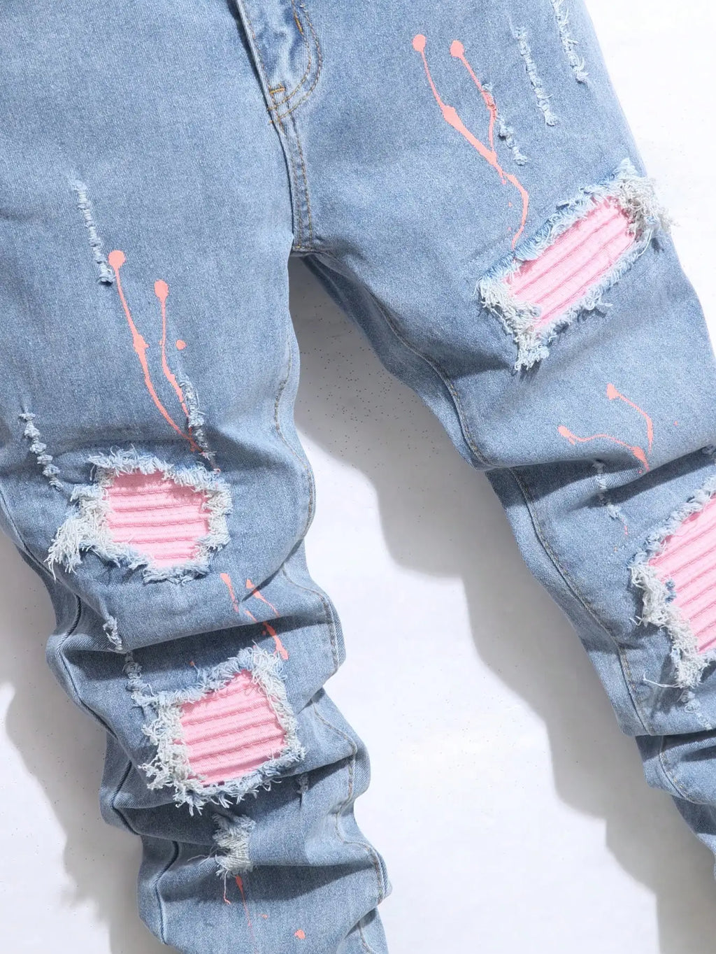 Men's Ripped Skinny Denim Jeans