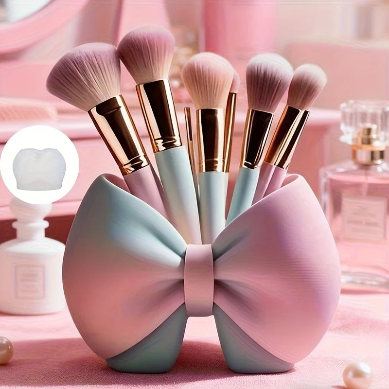 Bow makeup holder