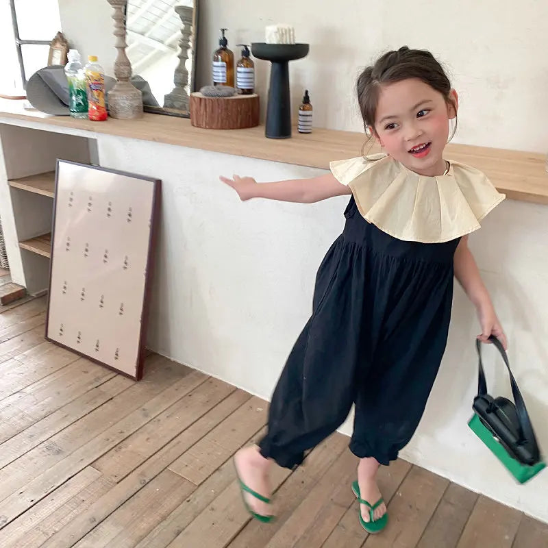 Casual Sweet Cotton Small Raglan jumpsuit