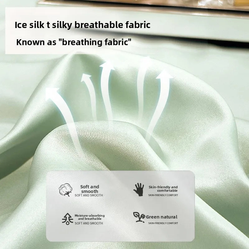 Ice Silk Fitted Sheet 90x200cm