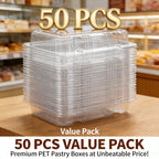 50Pcs Clear Plastic Food Containers
