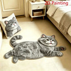 Creative Fun Cat-shaped Entryway Doormat