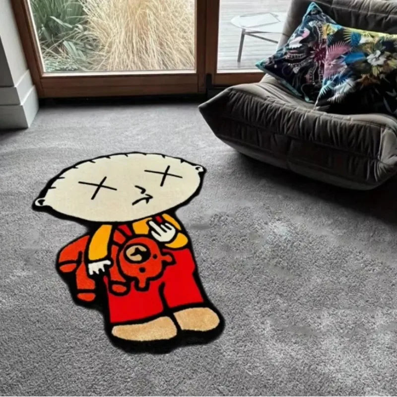 VIKAMA Fun Cartoon Character Rugs