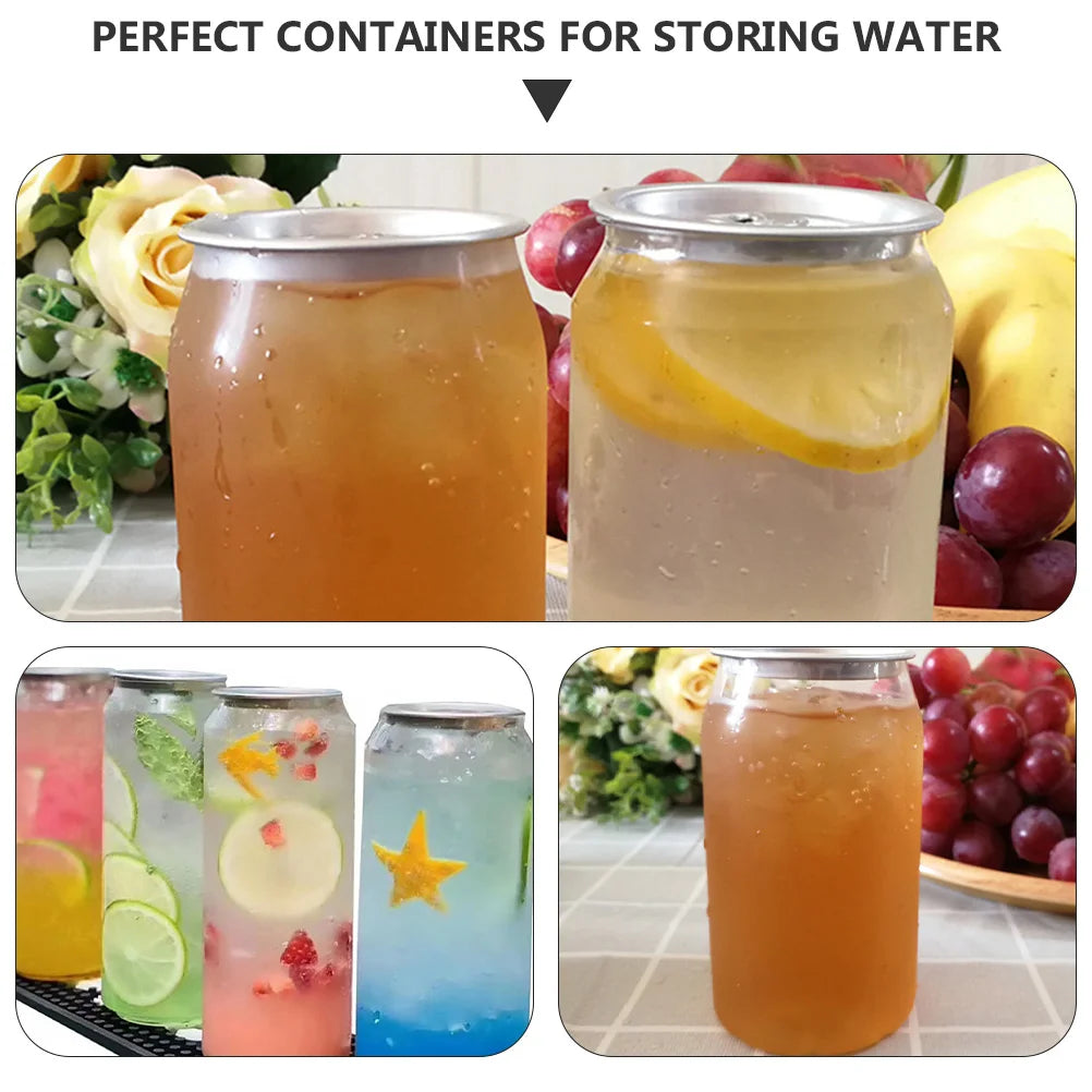 10 Pcs Pull Lid Storage Bottles