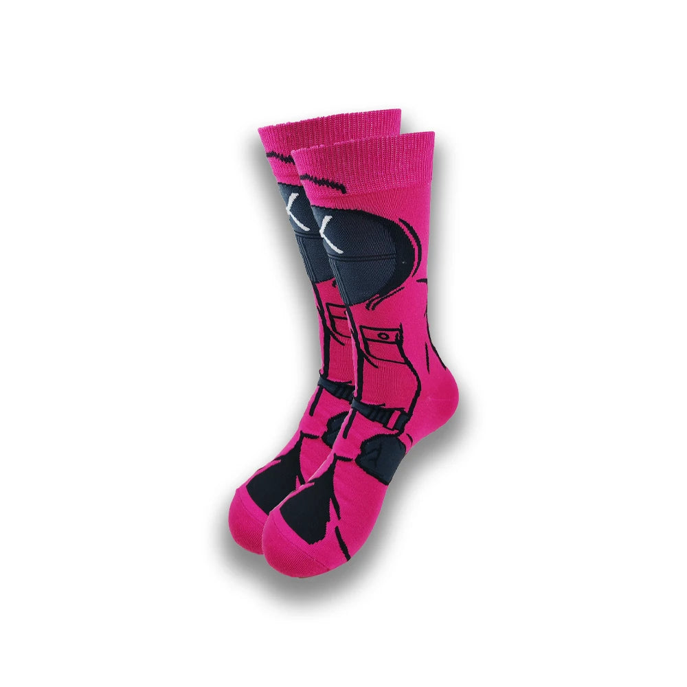 Graphic animated socks