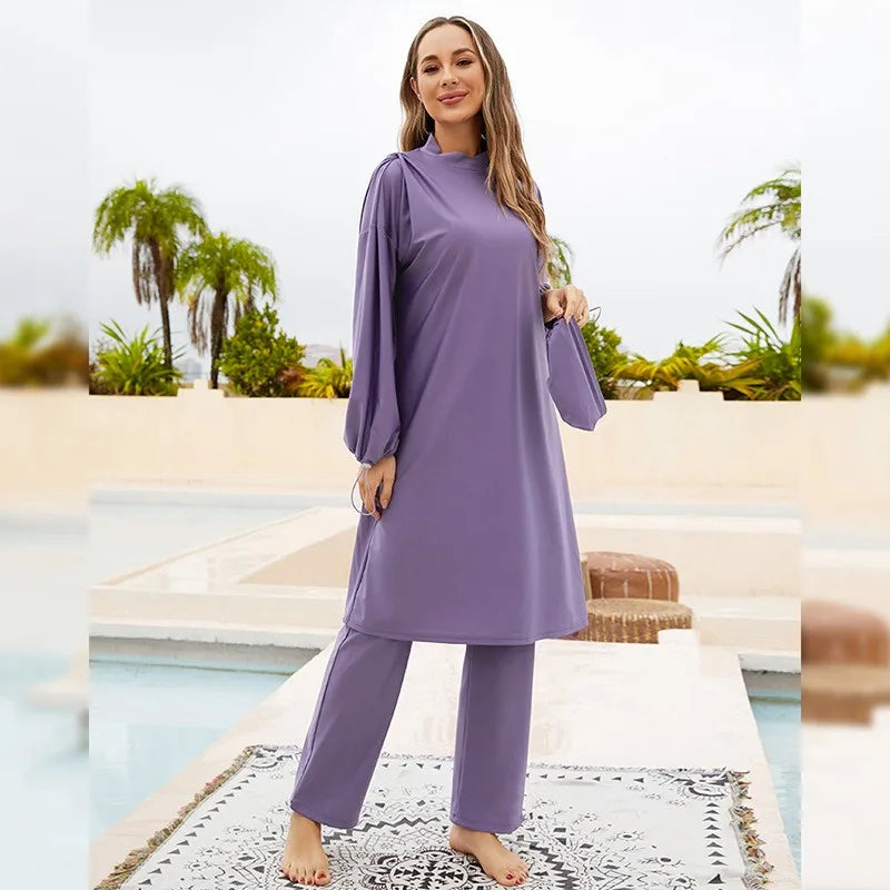 Long Sleeve Tunic Islamic Swimsuit