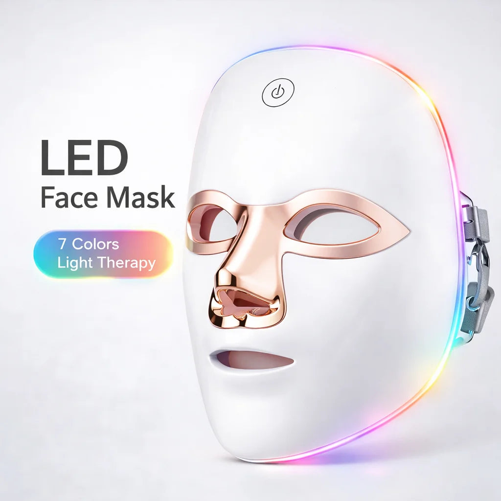 Wireless 7 Colors LED Face & Neck Beauty mask
