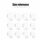 24pcs Coffin Shaped Nails