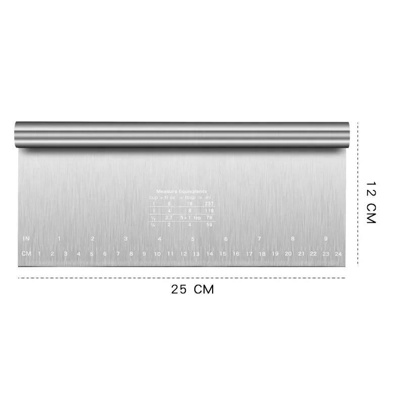 Stainless Steel Scale Cake Scraper