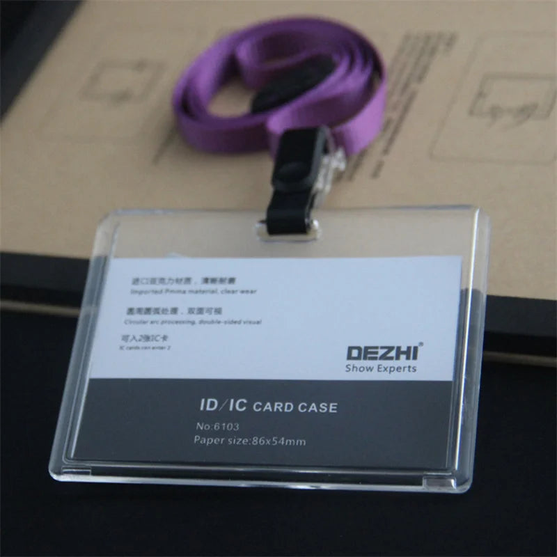 ID Card Holder Keychain