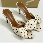 Round Open-toe High Heels