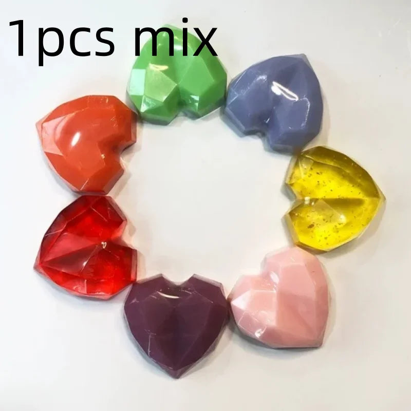 1/3/5pcs mix Diamond Heart Handmade Soap