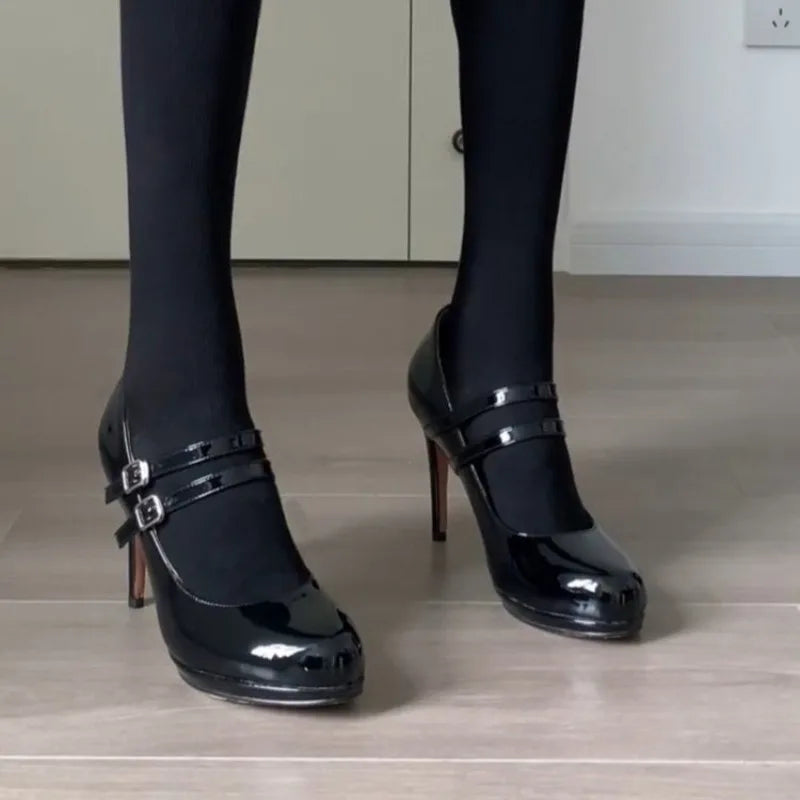 Mary Jane Retro Temperament Stilettos