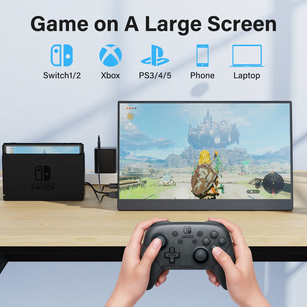 Amoudo 15.6 Inch Portable Monitor 1920x1080P