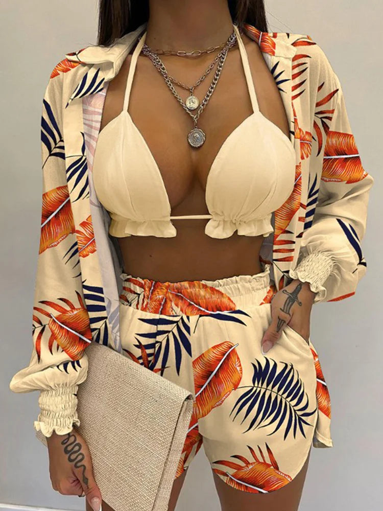 Bathing Suit Shorts Three Pieces