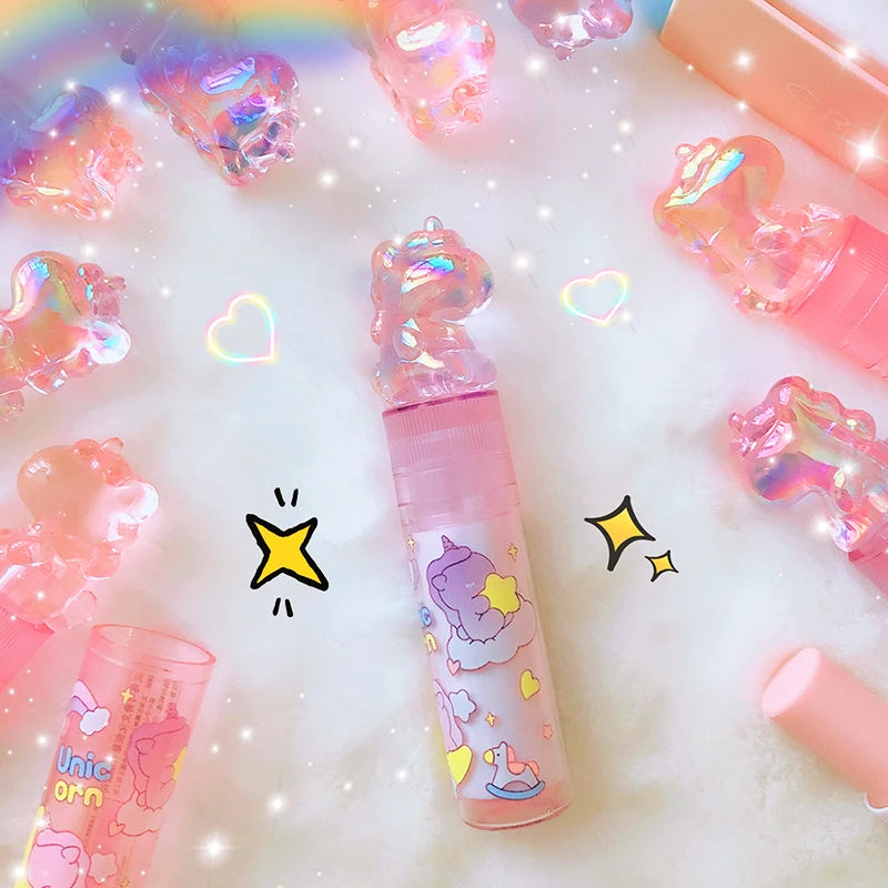 1Pcs Kawaii Lipstick Unicorns Rubber Erasers