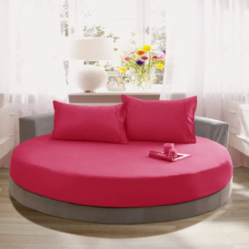 100% Cotton Round Bed Sheet Set
