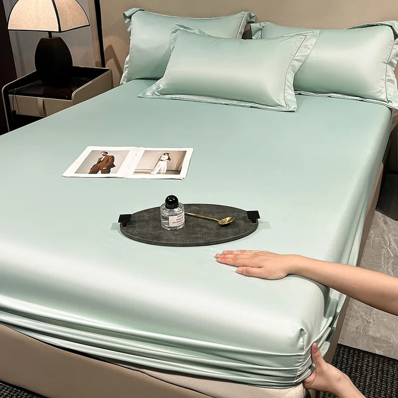 Ice Silk Fitted Sheet 90x200cm