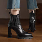 Pointed Toe High Heel Booties