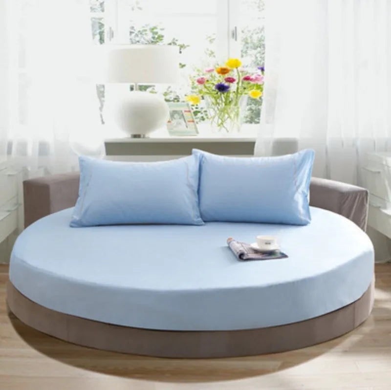 100% Cotton Round Bed Sheet Set