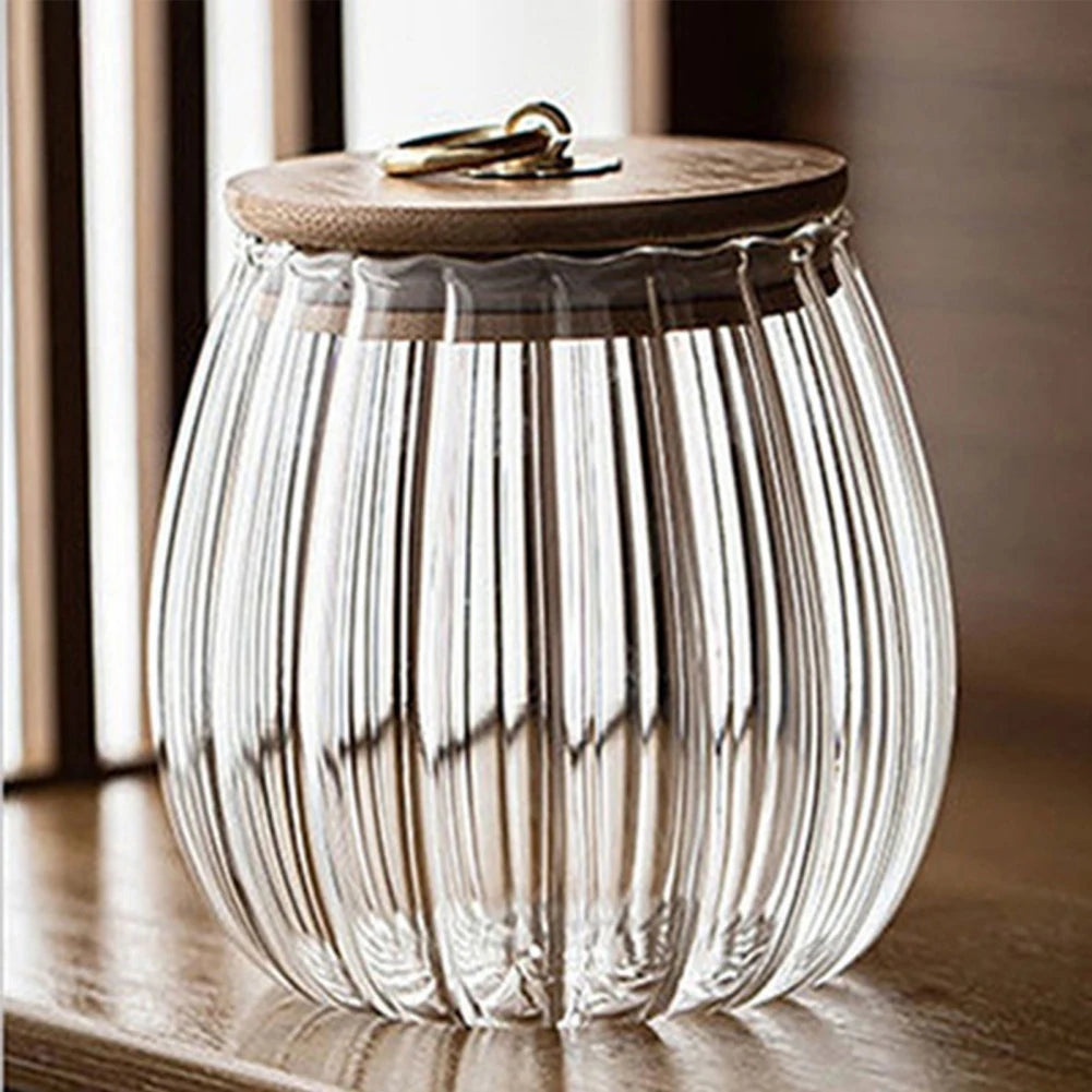 Jar Glass Airtight Canister
