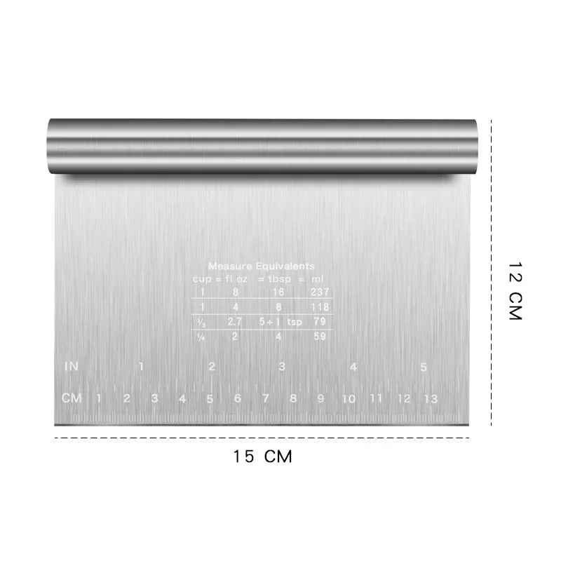 Stainless Steel Scale Cake Scraper
