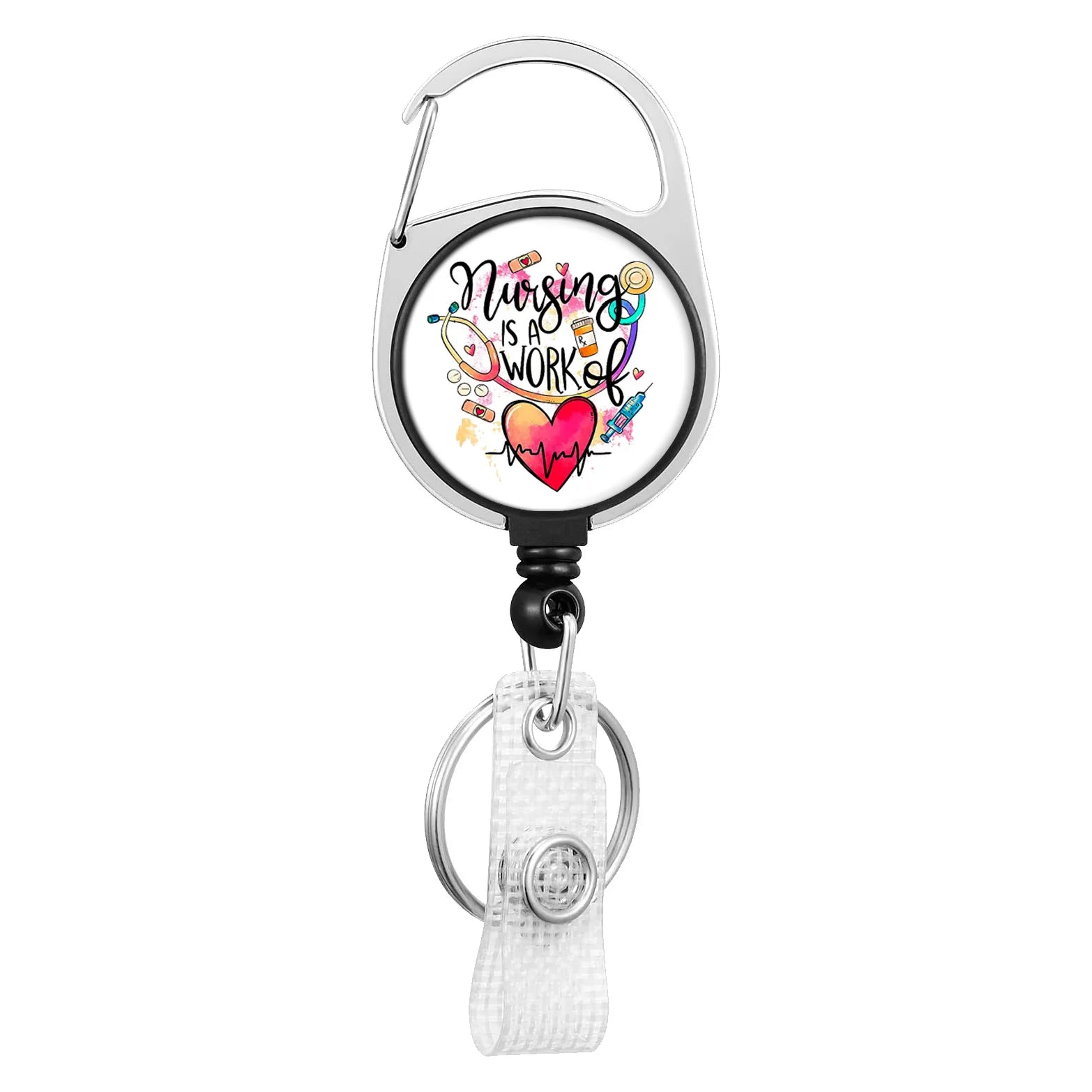1pc Retractable Worker ID Tag