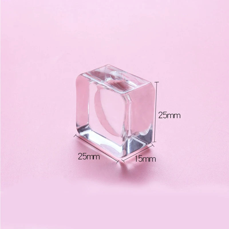 Crystal Glass Eyelash Glue Pallet
