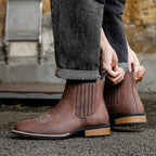 Men's Wide Toe Cowboy Boots