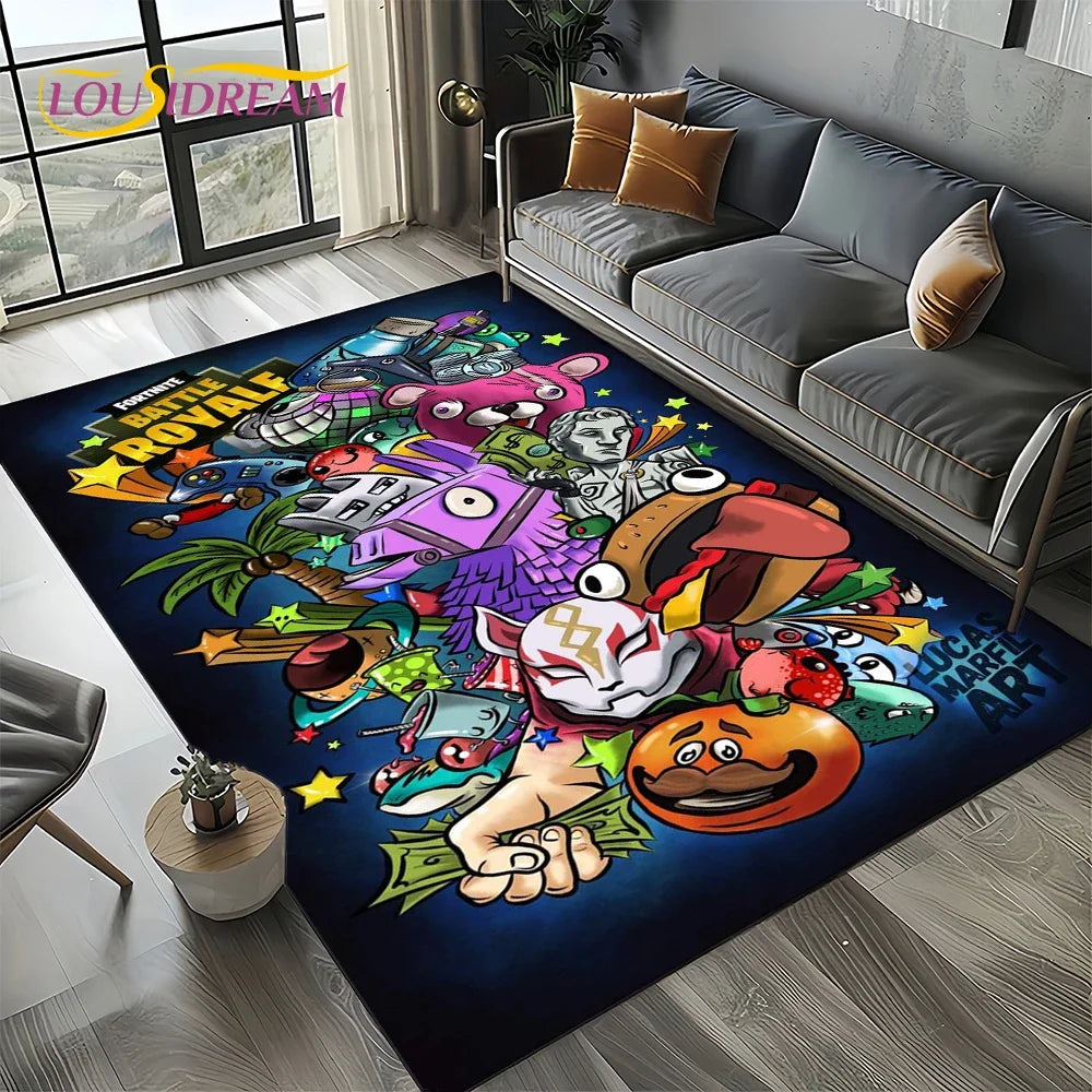 New Style Fortnite-e Cartoon Rug