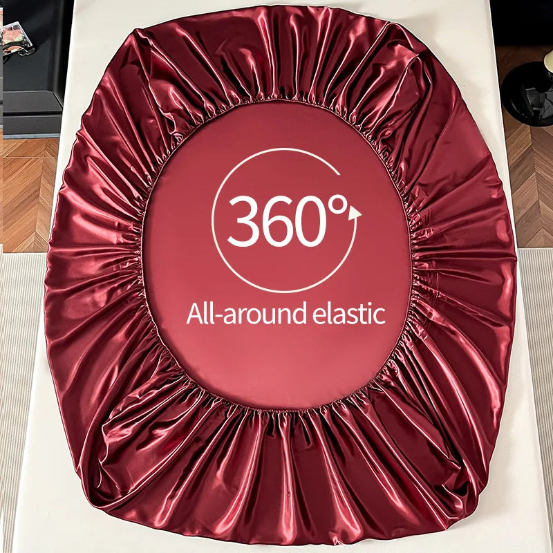 Ice Silk Fitted Sheet 90x200cm