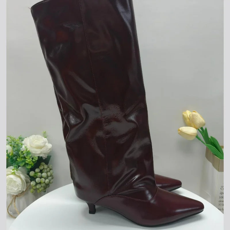 Pointed Toes Kitten Heels