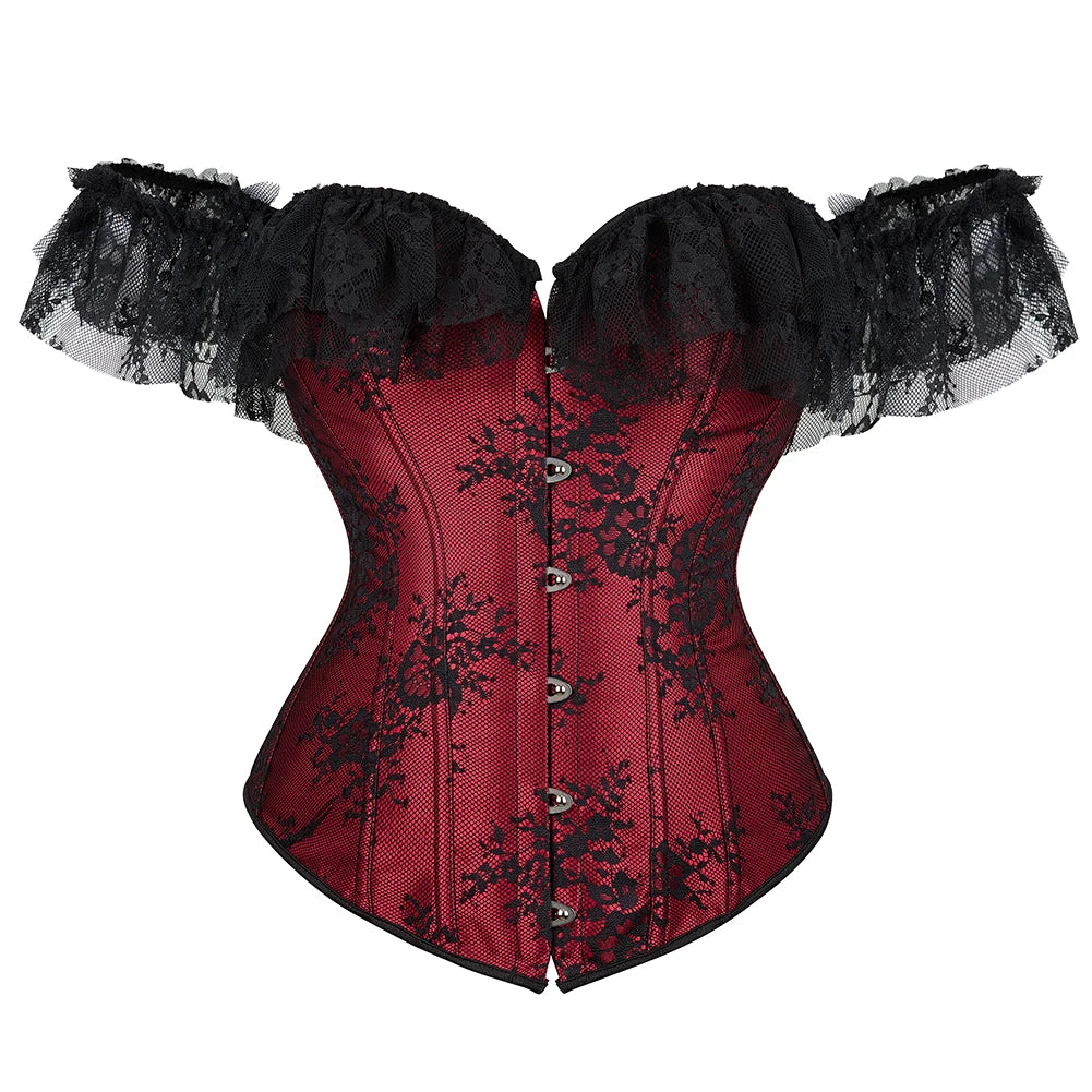 Floral Overbust Corset