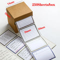 250Sheets Pull-out Sticky Notes Notepad Memo Pad Bookmark Message Marker Sticker Paper Student School Stationery Office Supplies