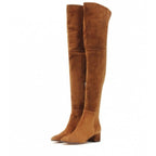 Over-the-knee Fashion Boots, Round Head Mid-heel