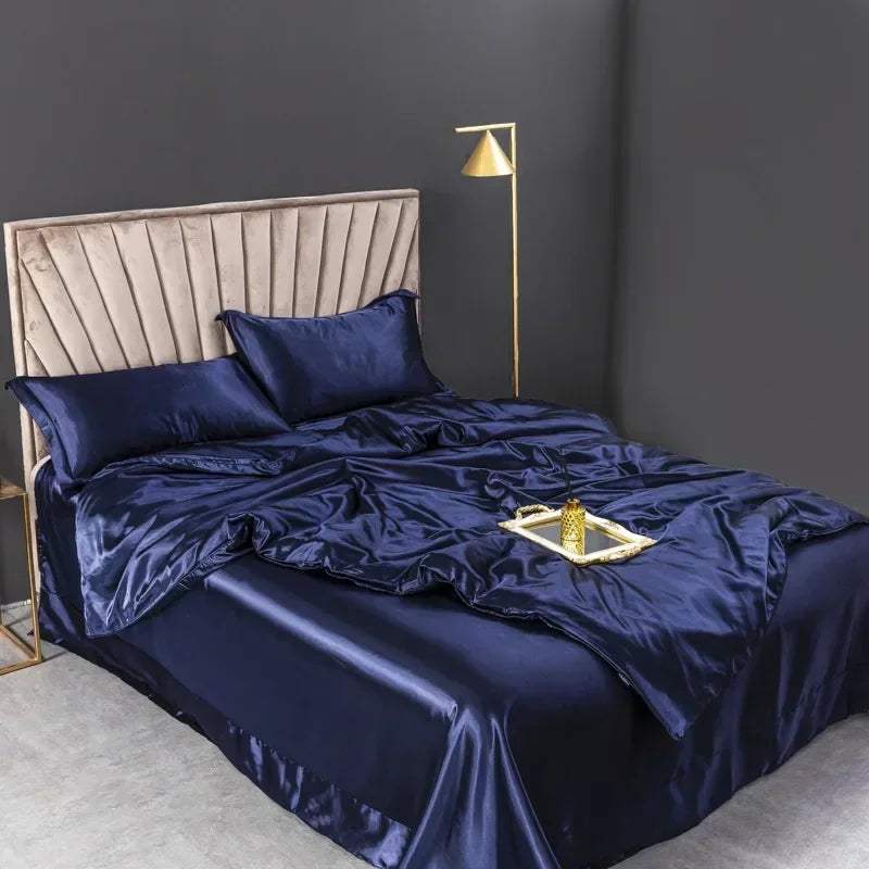 4pcs Pure Silk Bedding Sets