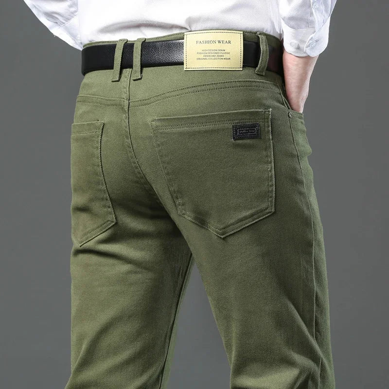Business Casual Stretch Denim Pants