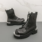 Black Men Long-sleeved Thick-soled Anti-slip Boots