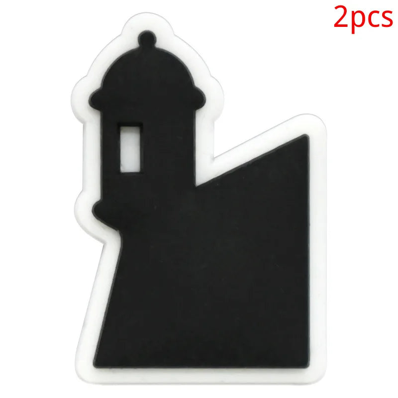 Puerto Rico series PVC 2pcs shoe charms