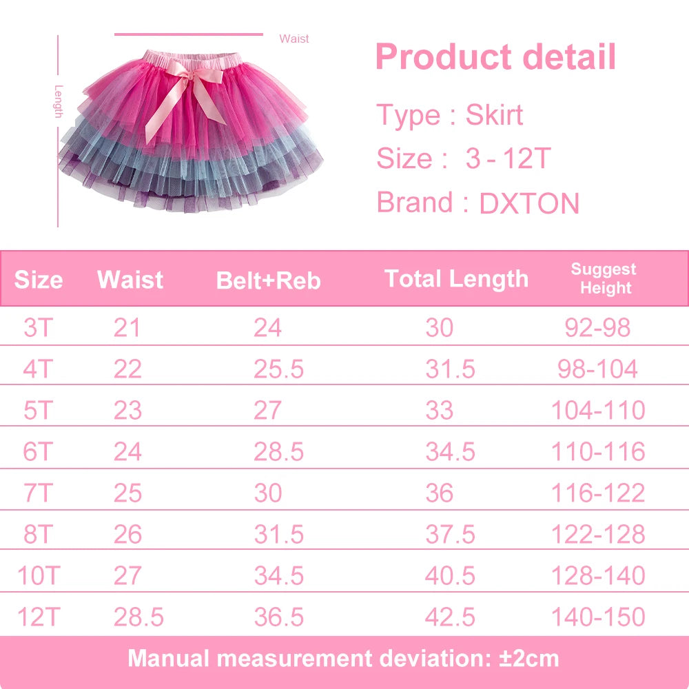 Layer Gradient Princess Tutu Skirt