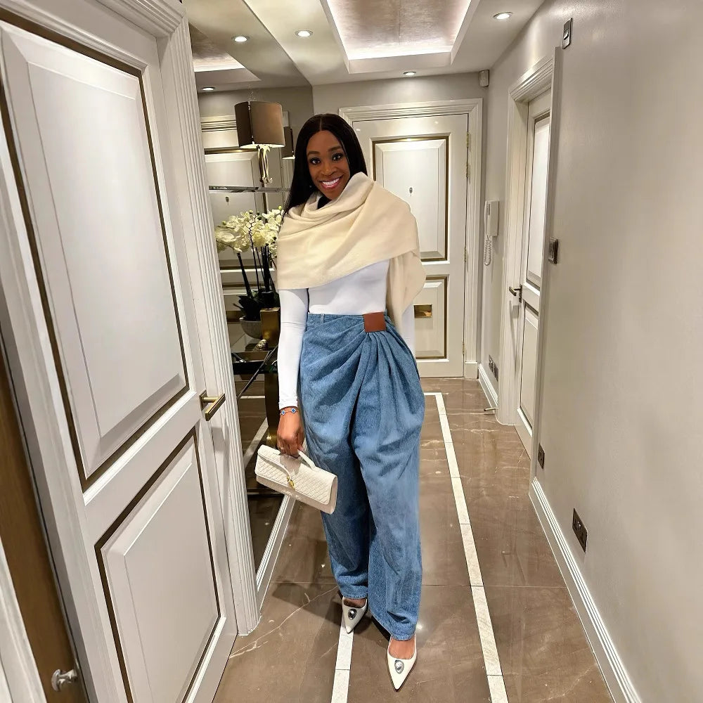 Women Wide Leg Pants Jeans