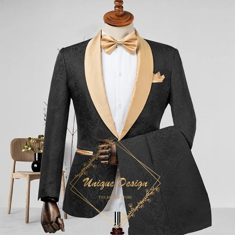 Champagne Men's Suit 2-Piece Set